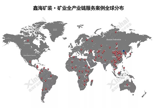 金年会 金字招牌诚信至上-矿业全产业链服务EPC+M+O项目分布图